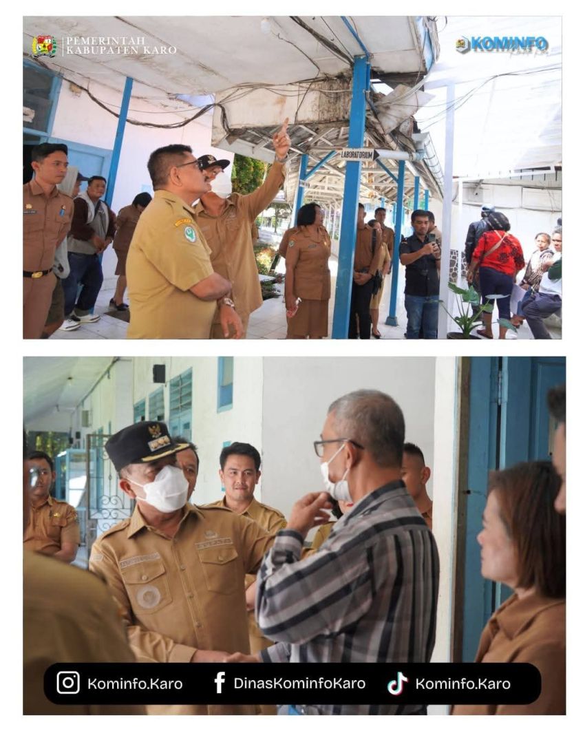 Pastikan Pelayanan Optimal, Bupati Karo Tinjau RSU Kabanjahe dan Disdukcapil