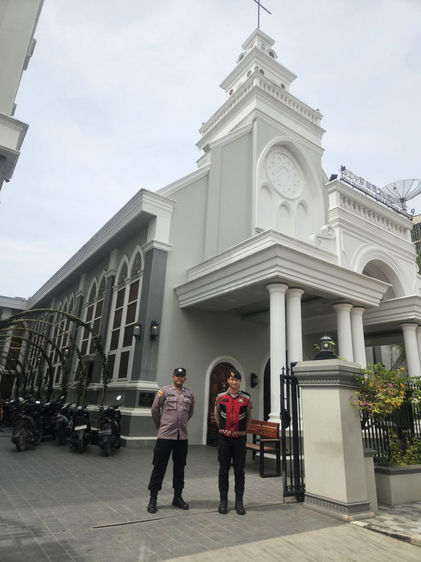 Polres Tanjungbalai Amankan Sejumlah Gereja dalam Rangka Perayaan Tahun Baru