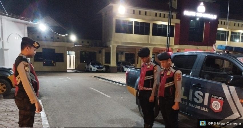 Jaga Kenyamanan Warga, Sat Samapta Polres Tanjungbalai Patroli Malam hingga Dini Hari