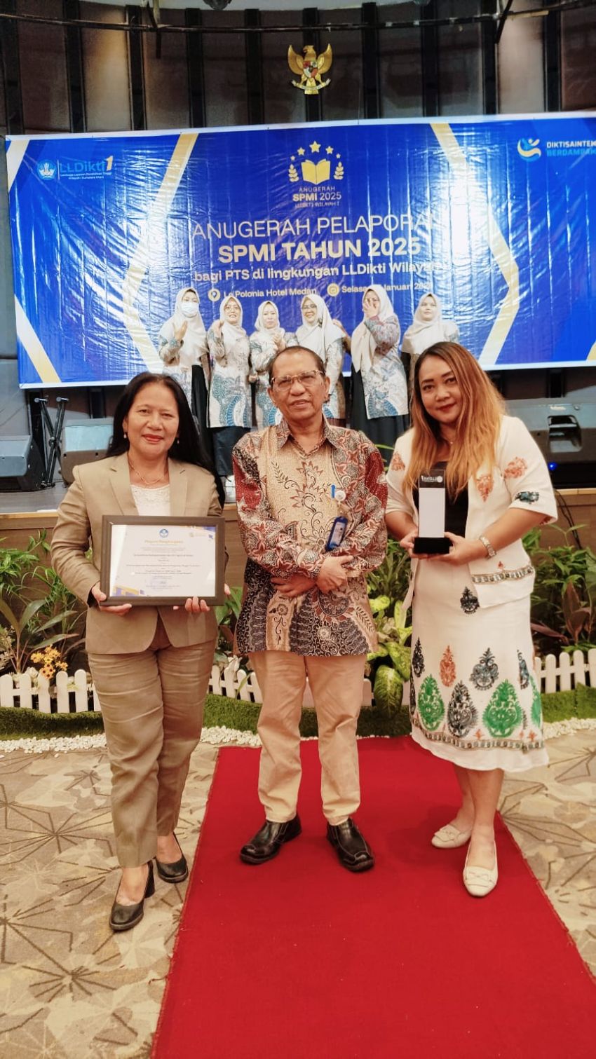 UNITA Raih Anugerah SPMI 2025 dari LLDIKTI Wilayah I Sumut