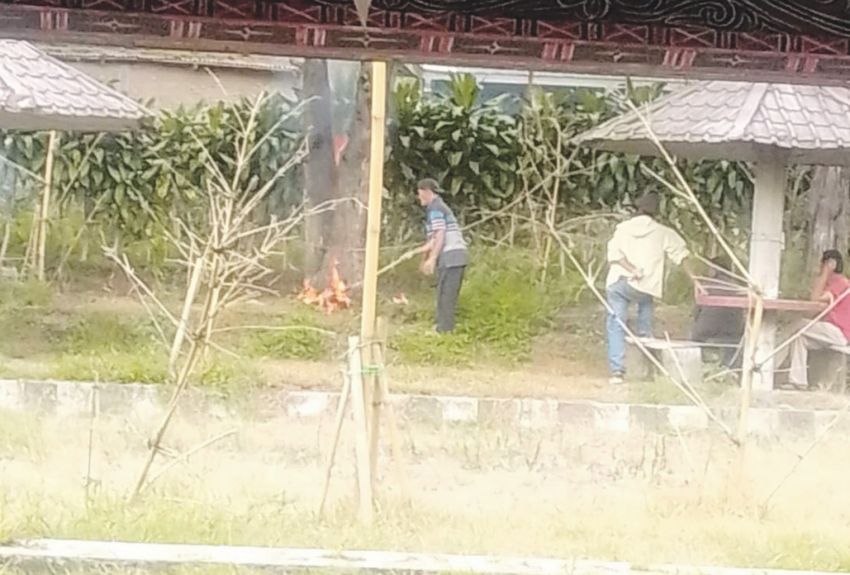 Puluhan Preman Kembali Rusak Taman Hotel GM Panggabean Berastagi