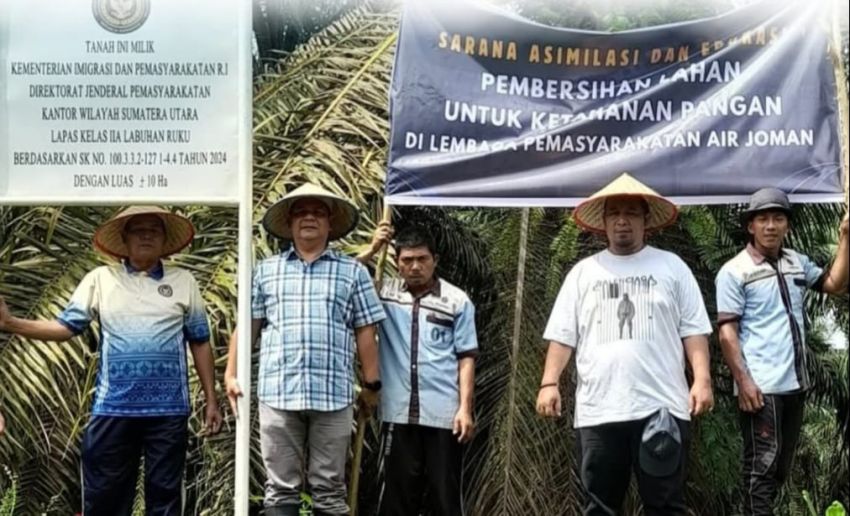 Optimalkan Lahan Produktif, Lapas Labuhan Ruku Siapkan Program Ketahanan Pangan