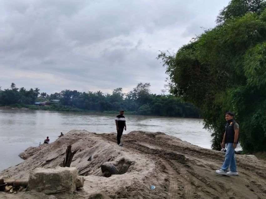Polres Simalungun Selidiki Tambang Pasir Ilegal di Sungai Bah Bolon