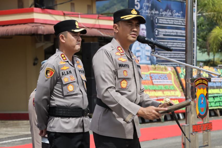 Kapolres Wahyu Endrajaya Titipkan Tugas Pengabdian ke Kapolres Tapteng Baru
