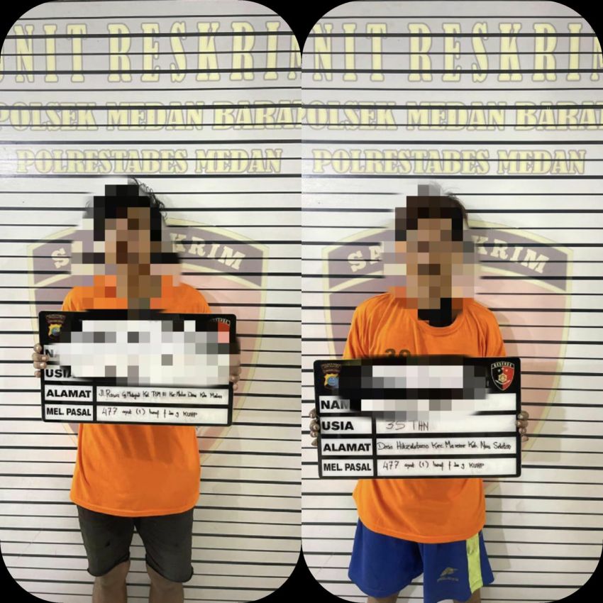 Dua Pencuri Lampu Tiang Traffic Light di Siang Bolong Diamankan Polisi