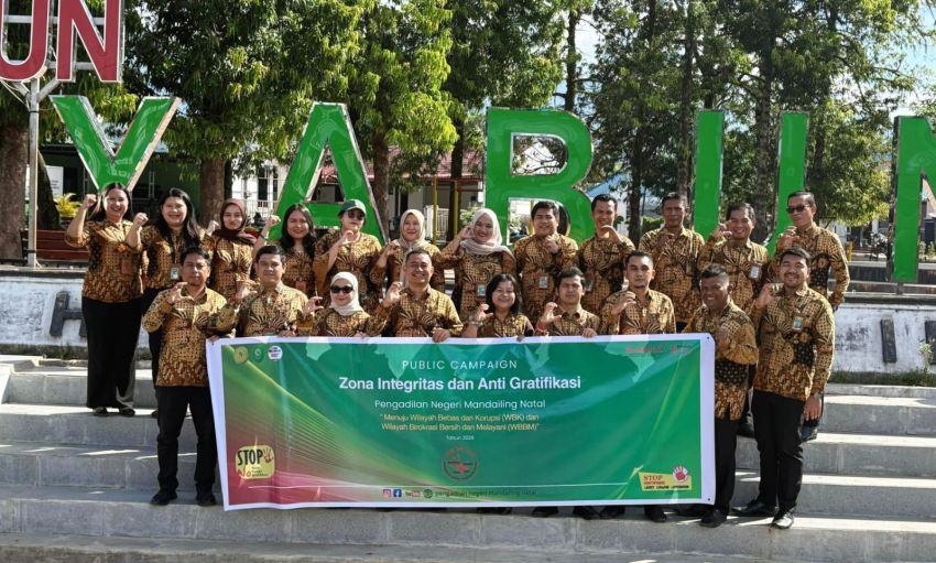 Ketua dan Wakil Ketua PN Madina Gaungkan Zona Integritas, Tolak Gratifikasi dan Pungli