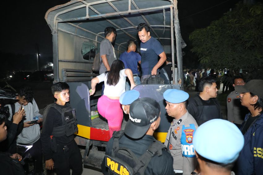 Polrestabes Medan GSN dan Judol di Jalan Jermal VII, 8 Orang Diamankan