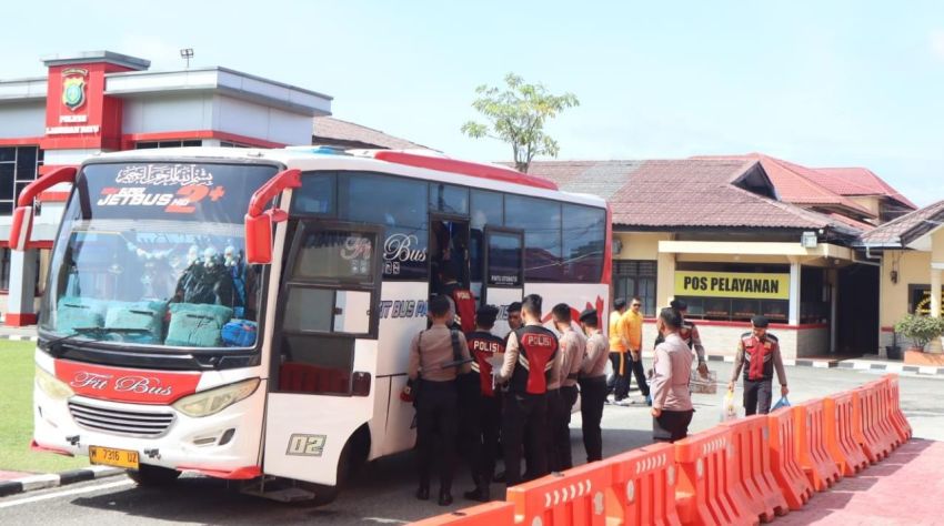 Polres Labuhanbatu Kembalikan 20 Personel BKO Polda Sumut Usai Amankan Nataru
