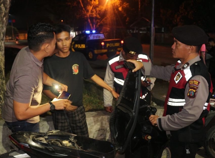 Antisipasi Tawuran dan Balap Liar, Polres Tebingtinggi Patroli Skala Besar di Sejumlah Lokasi