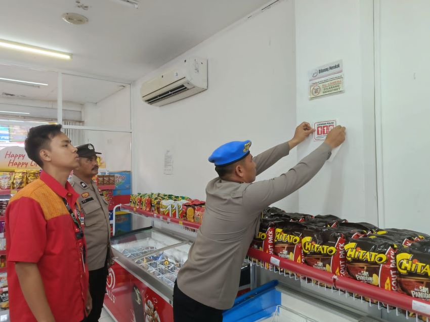 Polres Sibolga Sosialisasikan Himbauan Pasang CCTV Di Pusat Perbelanjaan