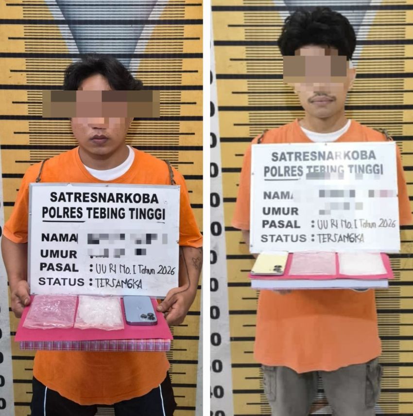 Hendak Transaksi Sabu, Polres Tebingtinggi Bekuk Dua Pemuda di Desa Payapasir Sergai