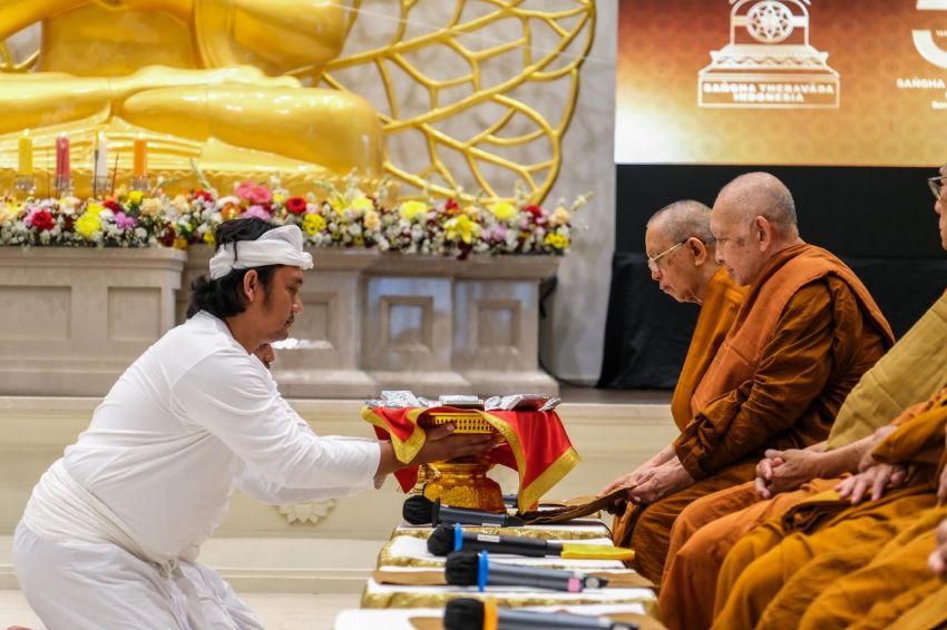 Pengecoran Rupang Buddha Nusantara di Medan Tandai Setengah Abad Sangha Theravada Indonesia