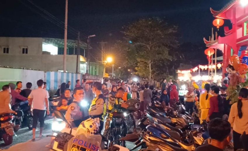 Amankan Perayaan Imlek 2577, Polresta Deliserdang Gelar Patroli Skala Besar