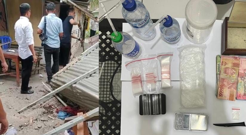 Satres Narkoba Polres Binjai Bongkar Sarang Narkoba di Binjai Barat