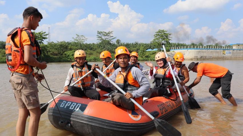 PLN UIP Sumbagut Gelar Pelatihan Desa Siaga Bencana di Desa Buntu Pane