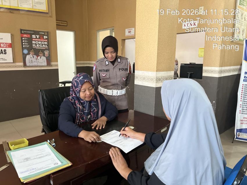 Polantas Menyapa, Sat Lantas Tanjungbalai Perkuat Layanan SIM dan STNK