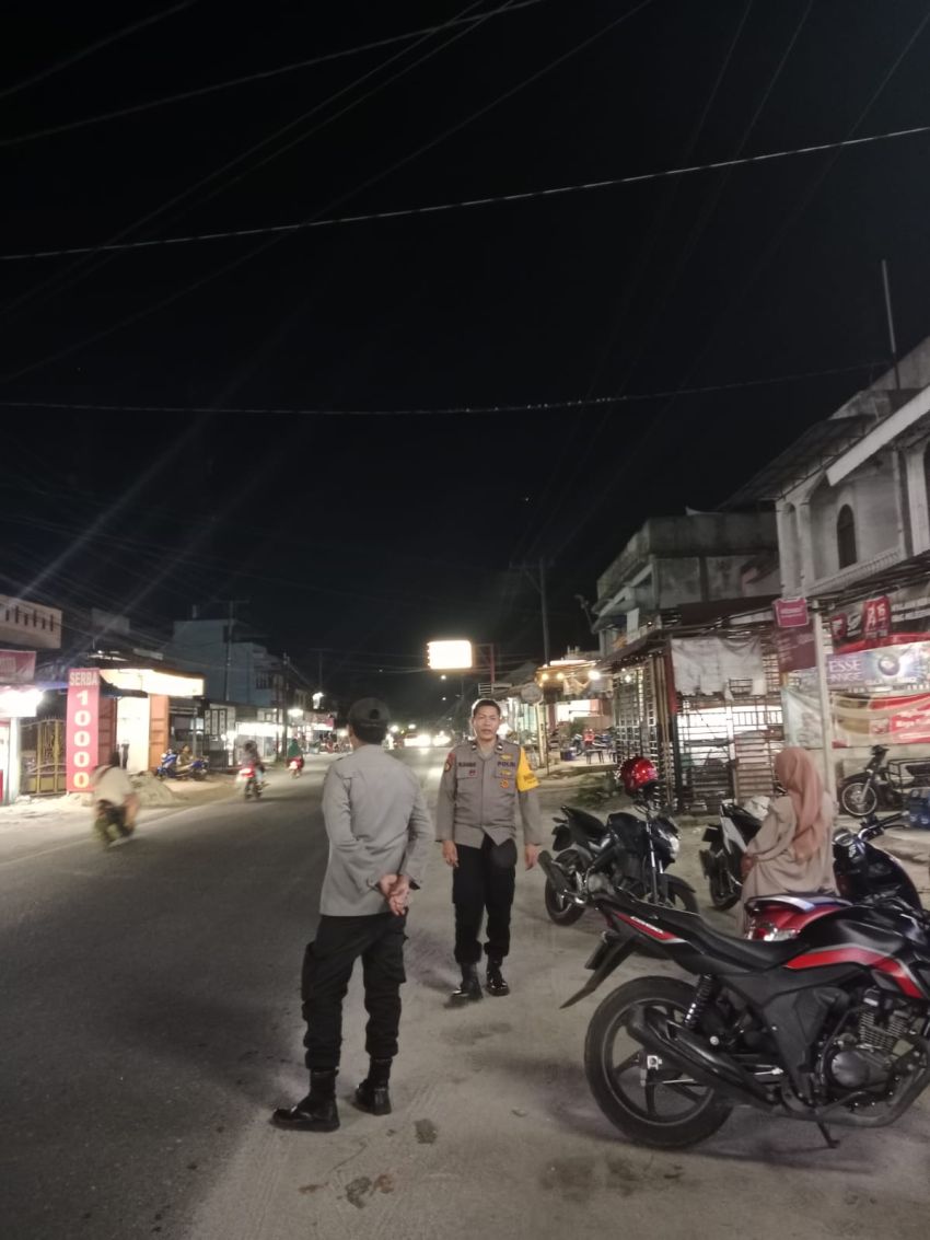 Cegah Balap Liar, Polres Simalungun Patroli Sisir Jalan Asahan Malam Hari