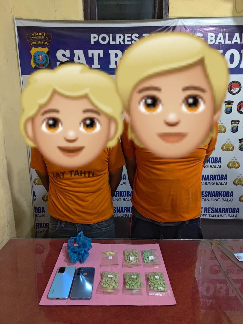 Polisi Tangkap Dua Pelaku Tindak Pidana Narkotika di Tanjungbalai, 371 Butir Pil Ekstasi Diamankan