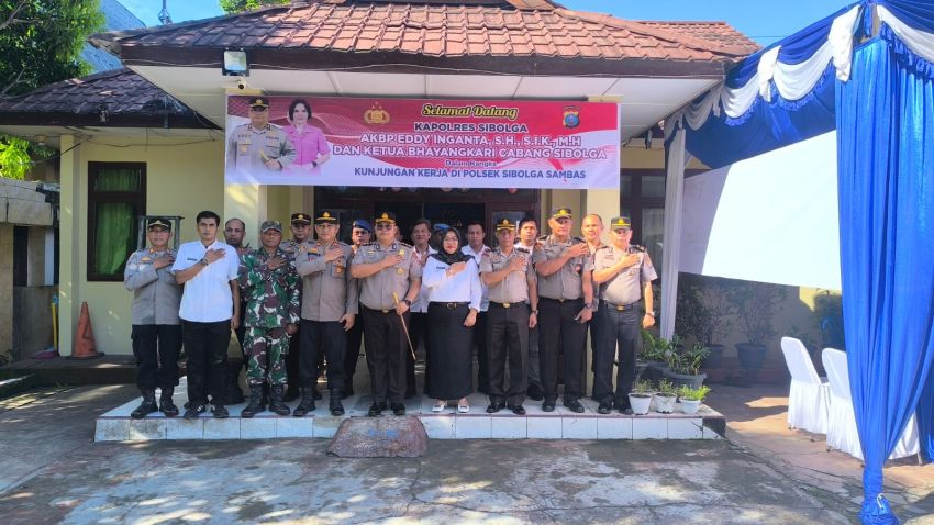 Kapolres Sibolga Kunker ke Polsek Sambas, Tekankan Layanan Humanis