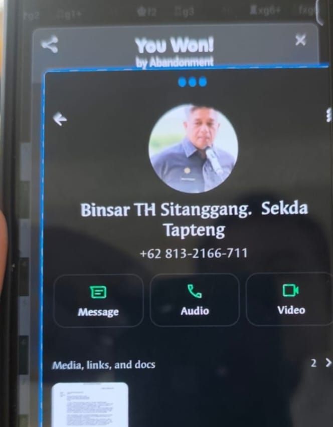 Sekdakab Tapteng Imbau Masyarakat Waspada Penipuan Mengatasnamakannya