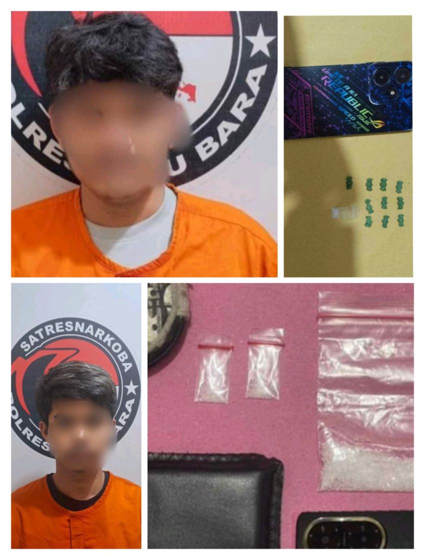 Satresnarkoba Polres Batubara Amankan Dua Tersangka Pelaku Narkoba