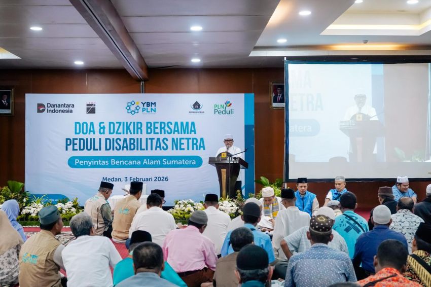 PLN UIP SBU dan YBM PLN Gelar Doa Bersama dan Salurkan Bantuan bagi Tunanetra Penyintas Banjir