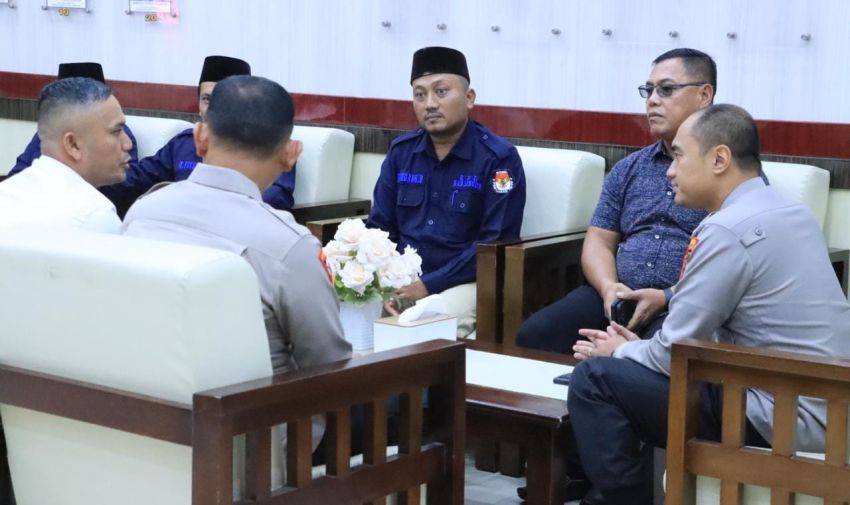 Kapolres Labuhanbatu Terima Audiensi Komisioner KPU Labuhanbatu dan Labura