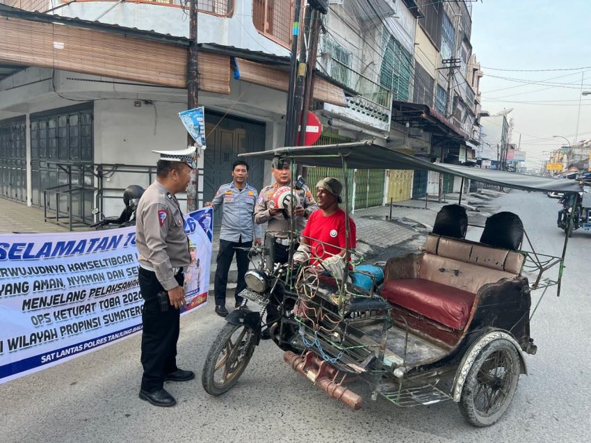 Sat Lantas Polres Tanjungbalai Gelar OPS Keselamatan Toba 2026
