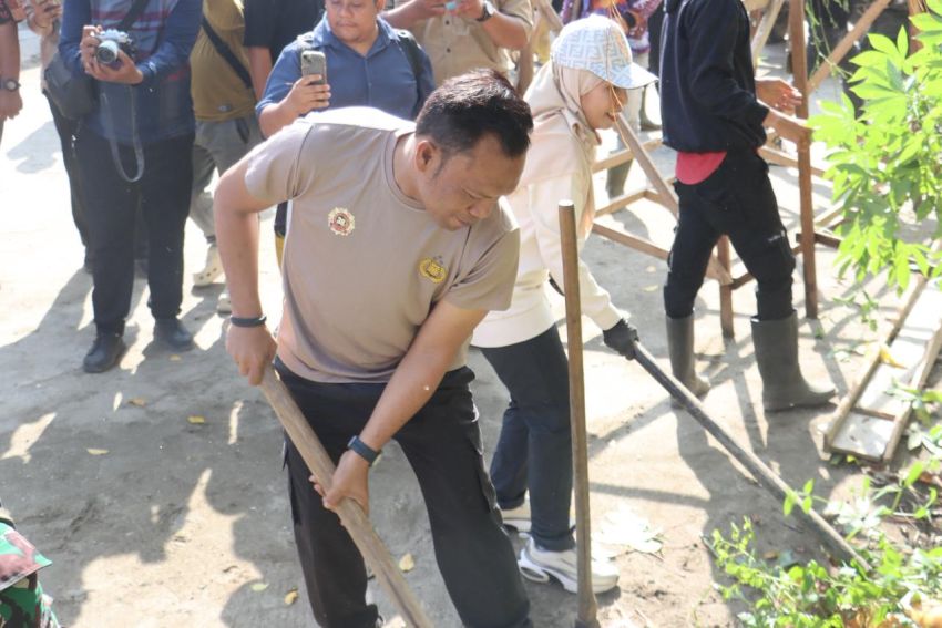 Peringati HPSN 2026, Kapolres Tanjungbalai Gelar Gotong Royong Massal