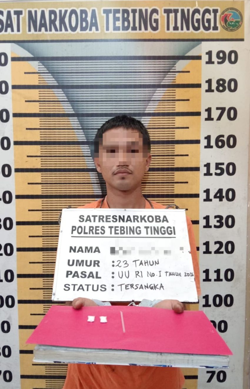 Satresnarkoba Polres Tebingtinggi Bekuk Pemilik Sabu dari Losmen Srikandi
