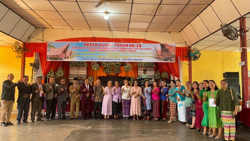 Partangiangan Tambunan Lumban Pea Kota Tebing Tinggi Gelar Ibadah Perayaan Ulang Tahun ke-19 dan Bona Taon