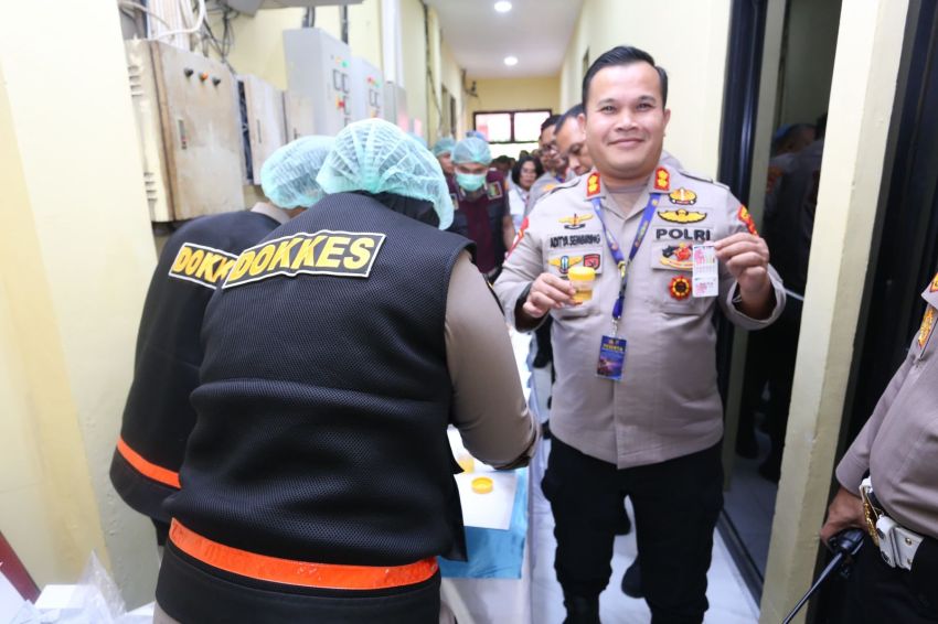 Kapolres Labusel Ikuti Tes Urine di Rapim Polda Sumut, Tegaskan Komitmen Anti Narkoba