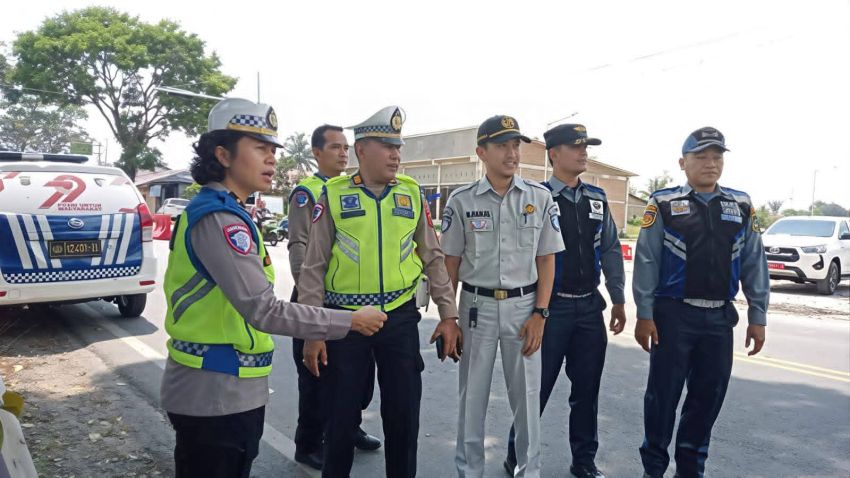 Sat Lantas Polres Pematangsiantar Dampingi Dir Lantas Polda Sumut Survei Jalur Mudik Lebaran 2026