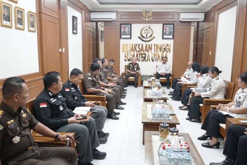 Kordinasi Pelaksanaan Tugas, Kanwil Pemasyarakatan Sumut Audensi ke Kejati Sumut