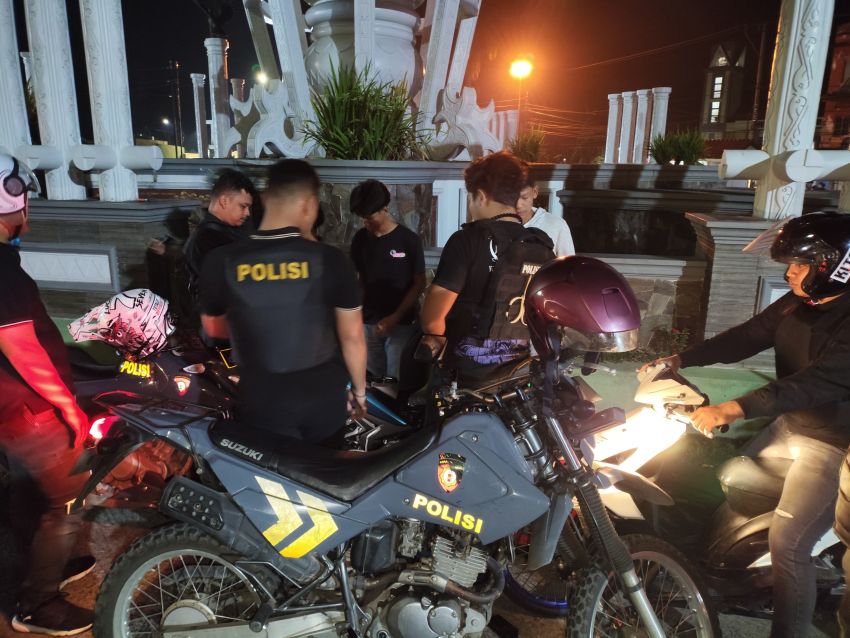 Patroli Subuh, Timsus Dayok Mirah Polres Pematangsiantar Amankan 2 Sepeda Motor Berknalpot Brong