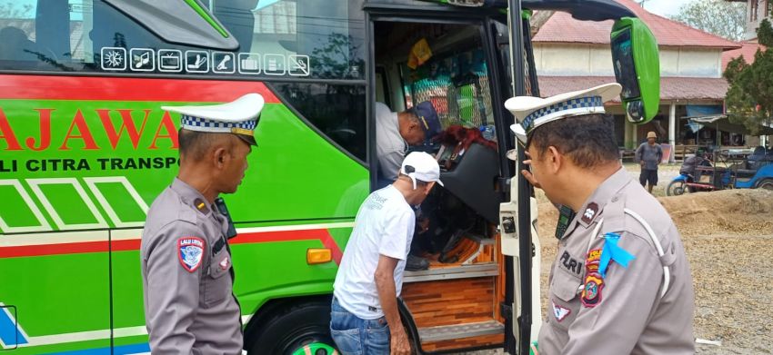 Sat Lantas Polres Tanjungbalai Ramp Check Transportasi Umum