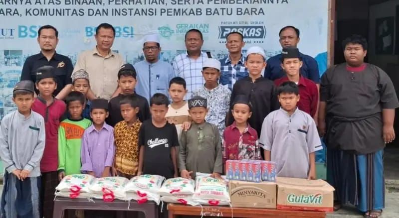 Polres Batubara Berbagi Kebahagiaan Ramadhan Bersama Anak Yatim