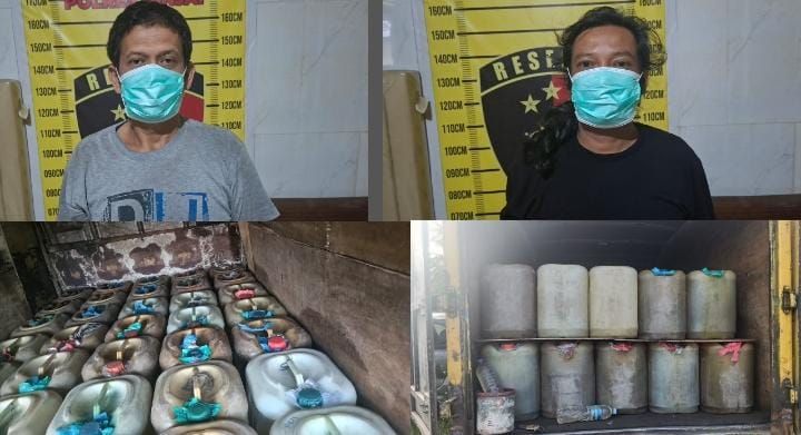 Puluhan Jeriken Minyak Tanah Ilegal Digagalkan Polres Binjai