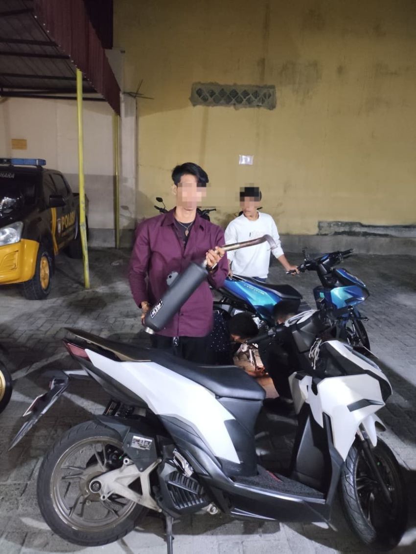 Gelar Patroli, Timsus Dayok Mirah Amankan Enam Motor Knalpot Brong