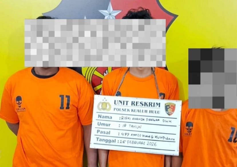 Tiga Pelaku Curanmor di Masjid Al-Aman Aekkanopan Ditangkap