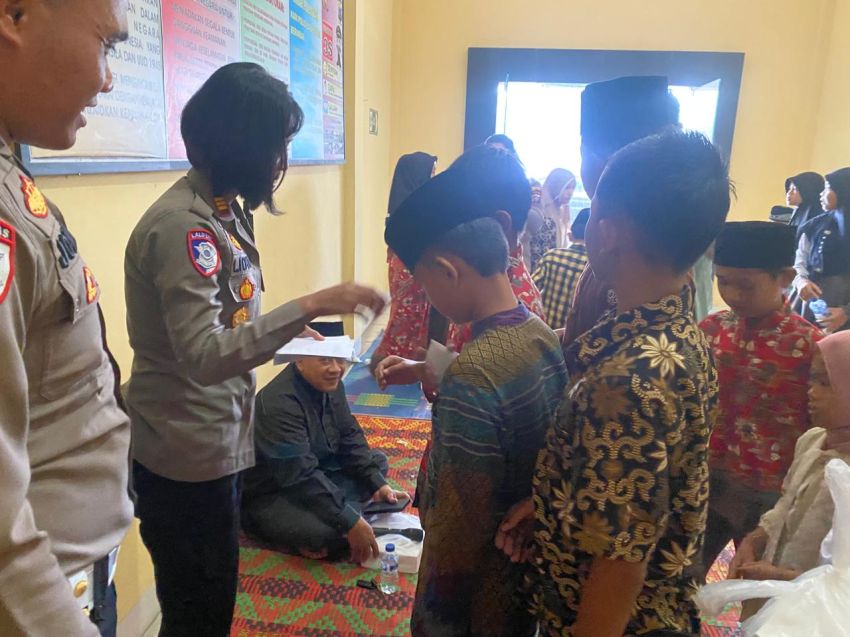 Sambut Ramadan, Satlantas Polres Tebingtinggi Gelar Doa Bersama dan Santuni Puluhan Yatim
