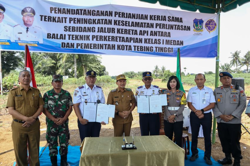 Cegah Korban Jiwa, Pemko Tebingtinggi dan BTP Kelas I Medan Teken Perjanjian Kerja Sama