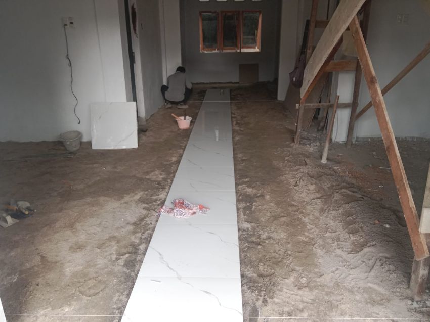 Pekerjaan Rehab Kantor Lurah Kisaran Kota Masih Berjalan