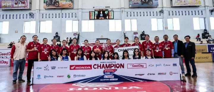 Tim Basket SMA Methodist-2 Medan Juara 1 Kejuaraan Antar Pelajar