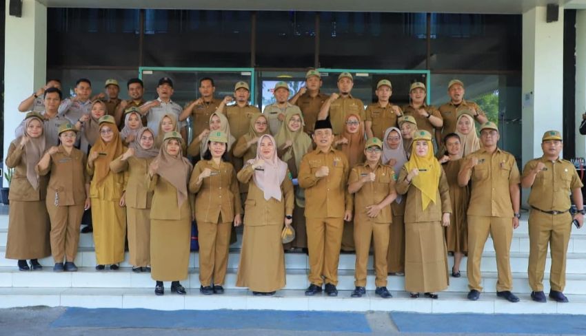 Sekda Pimpin Apel Gabungan ASN Pemkab Labura