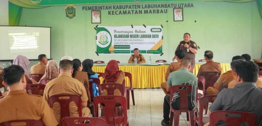 Kejari Labuhanbatu Gelar Penerangan Hukum di Marbau, Fokus Pencegahan Korupsi Aparatur Desa