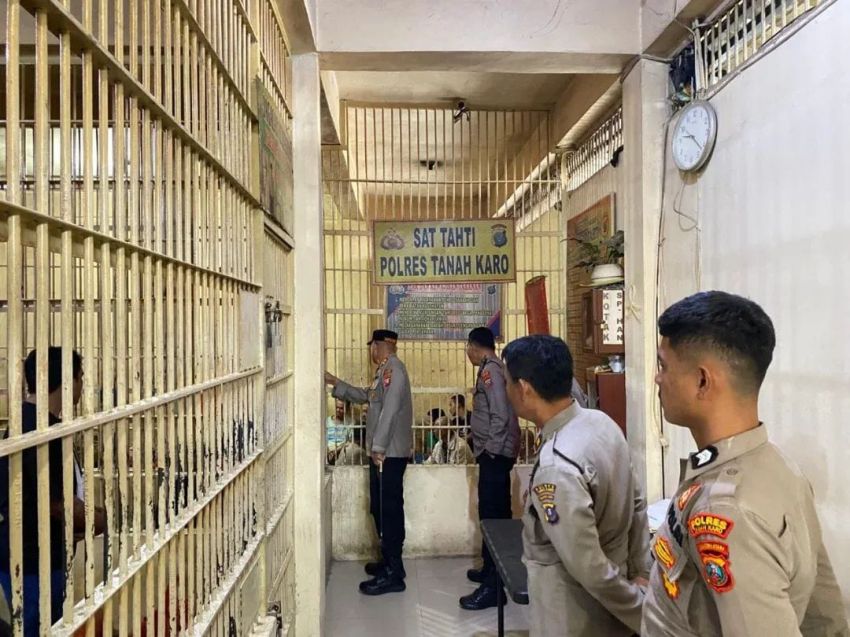 Kapolres Tanah Karo Cek RTP, Tekankan Pengawasan dan Disiplin Personel