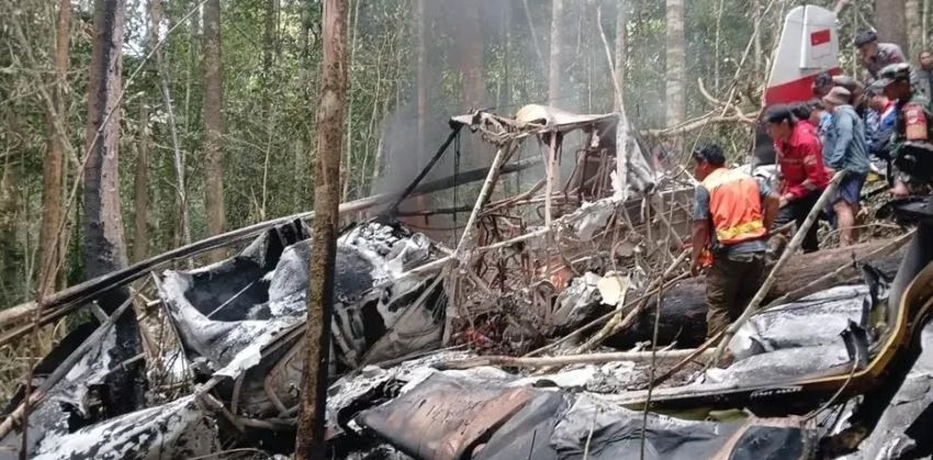 Pesawat Pengangkut BBM dari Tarakan Jatuh di Krayan Timur, Nunukan, Kalimantan Utara