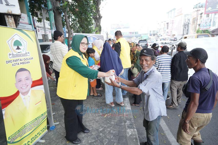 DPD Partai Golkar Kota Medan Bagikan 15.000 Takjil Selama Ramadan