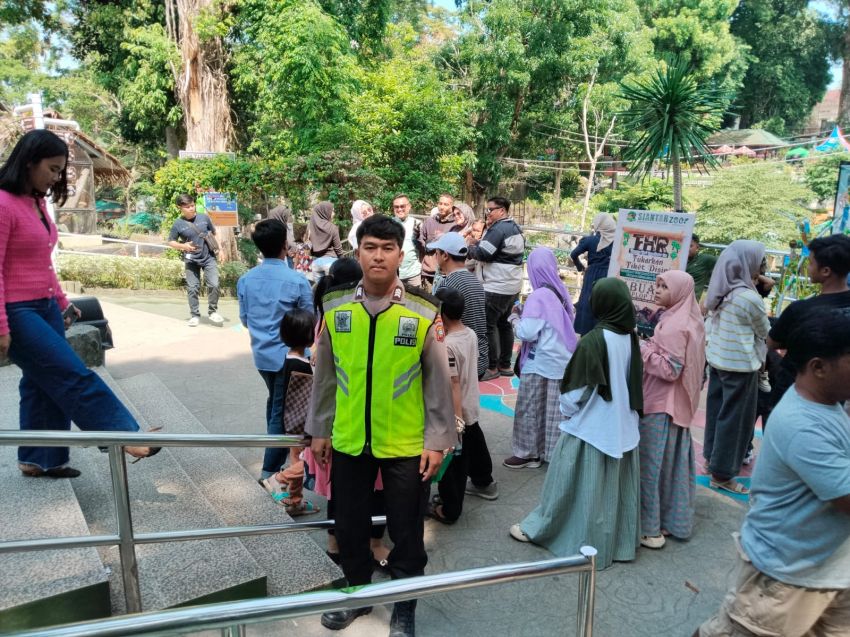 Libur Lebaran, Polisi Perketat Pengamanan Objek Wisata di Siantar Barat